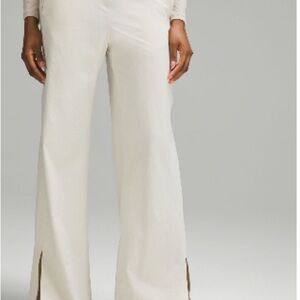 Lululemon Cream Wide-Leg Pants